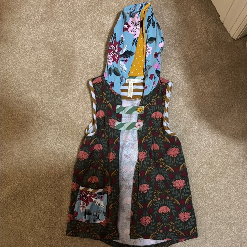 Floral Kids Hooded Vest